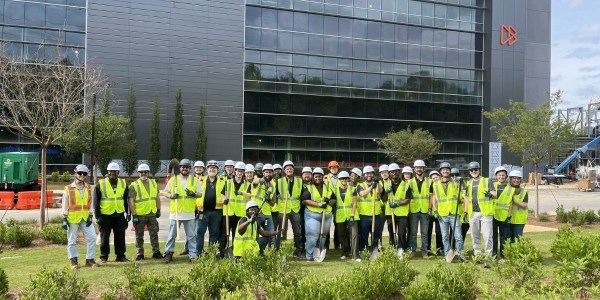Volunteers celebrate completed Atlanta pollinator garden